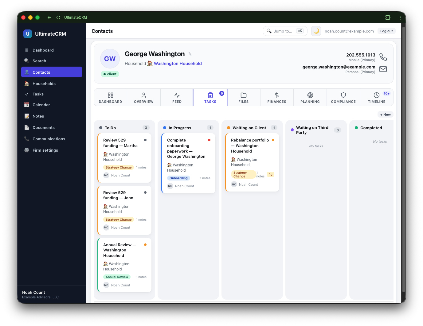 Pipeline board screenshot
